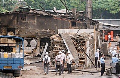 香港一家豆腐厂锅炉房发生猛烈爆炸 1死4伤