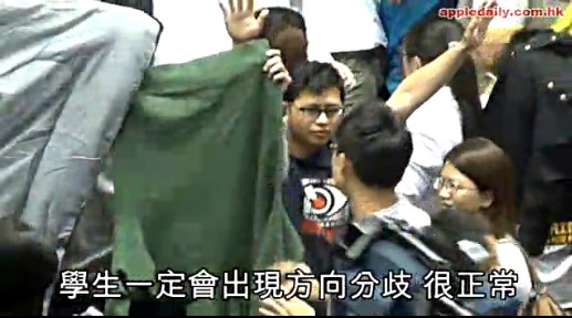 攻佔行政院，凌晨清场，学生溅血（图）