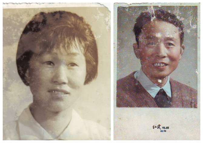父亲40岁。母亲38岁。